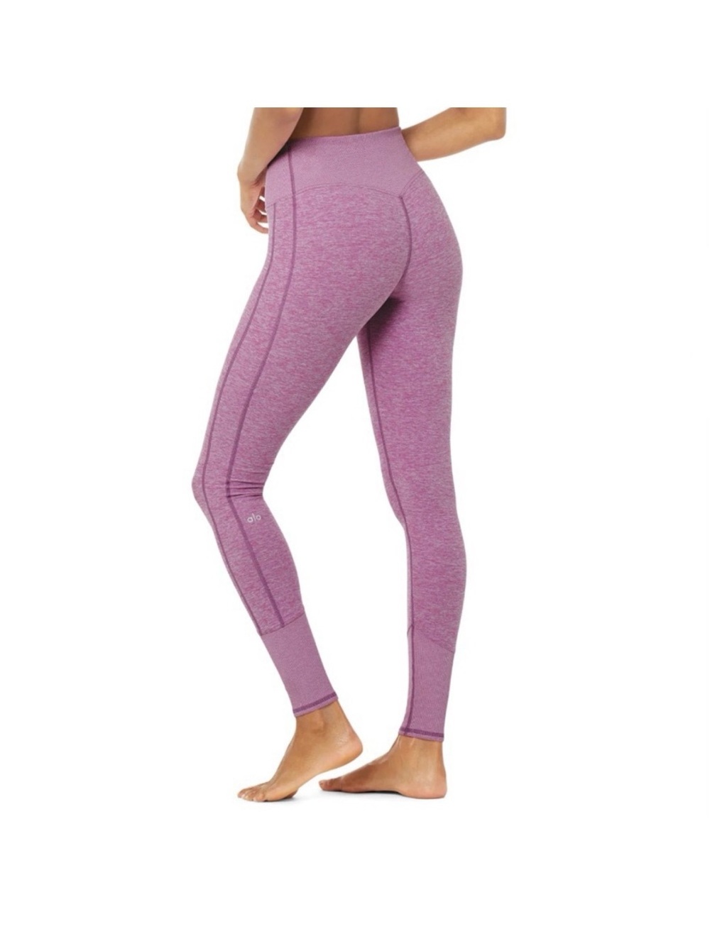 NWT Alo Yoga High-Waist Lounge Legging Sz Small Electric Violet Purple Alosoft